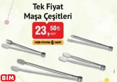 TEK FİYAT MAŞA ÇEŞİTLERİ